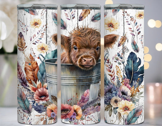 Baby Highland cow Tumbler