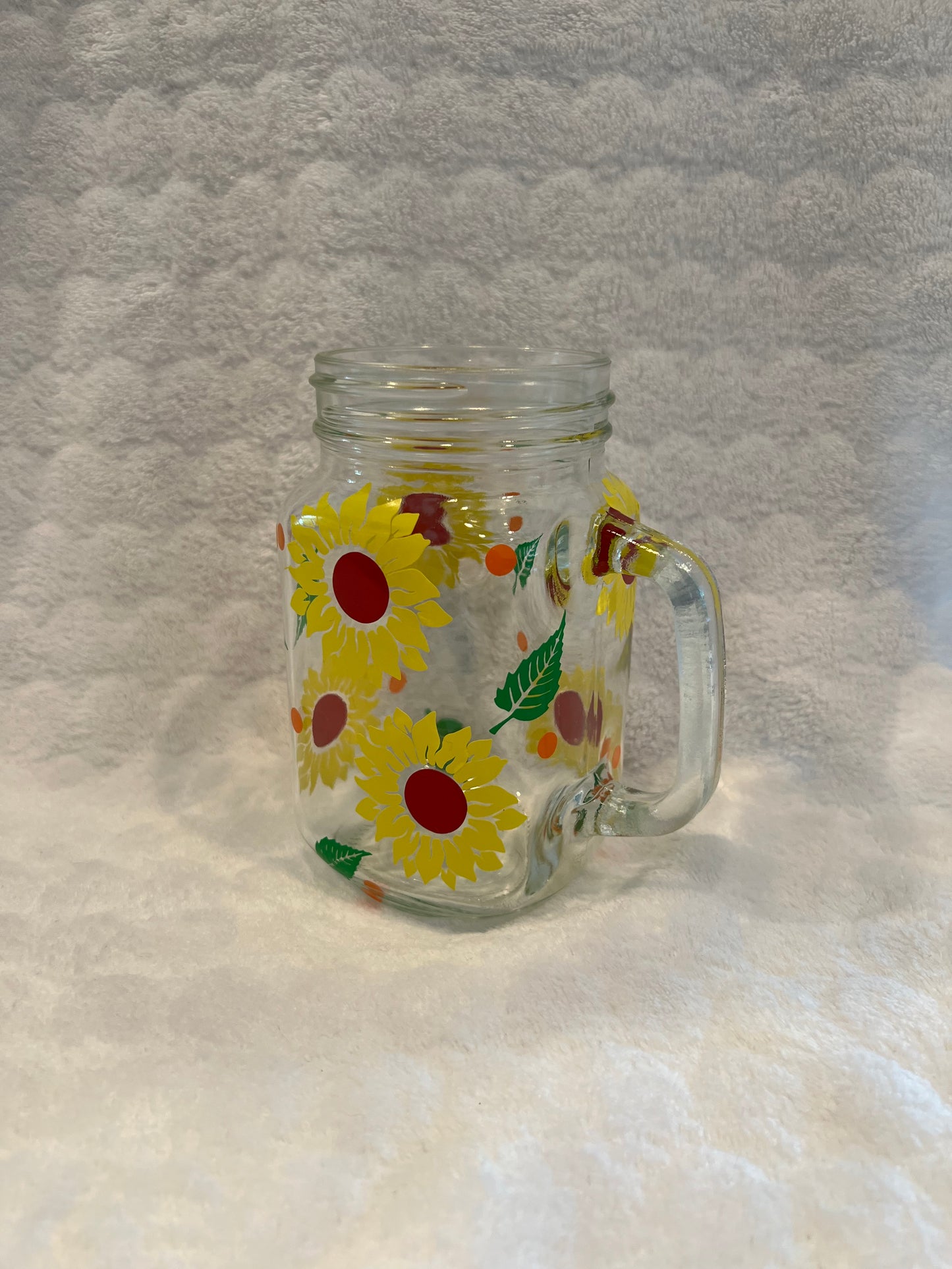 Sunflower Fun Mason Jar Cup