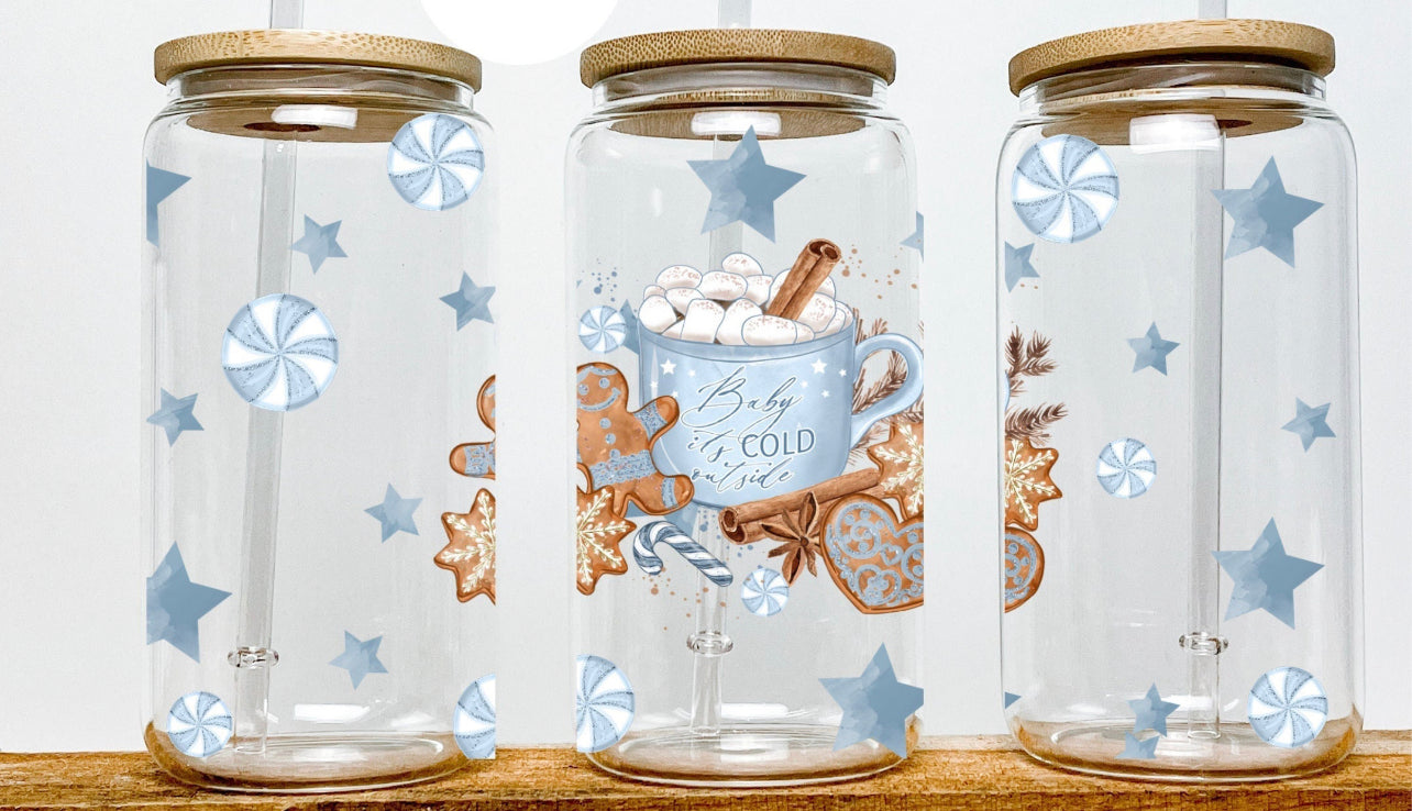Baby it’s Cold Outside Can Glass