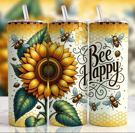 Bee Happy Tumbler