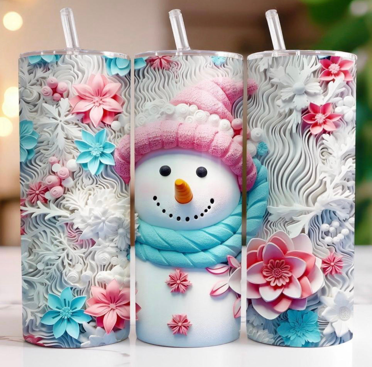 Snowman in Winter Tumbler