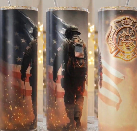 Fire Fighter Tumbler