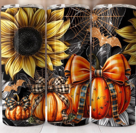 Sunflowers in Fall Tumbler