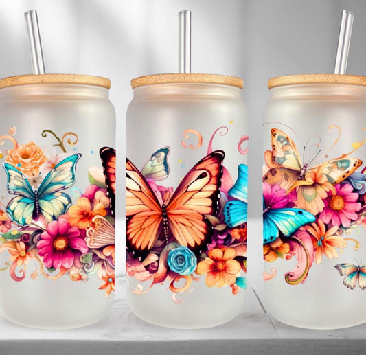 Butterfly Can Glass