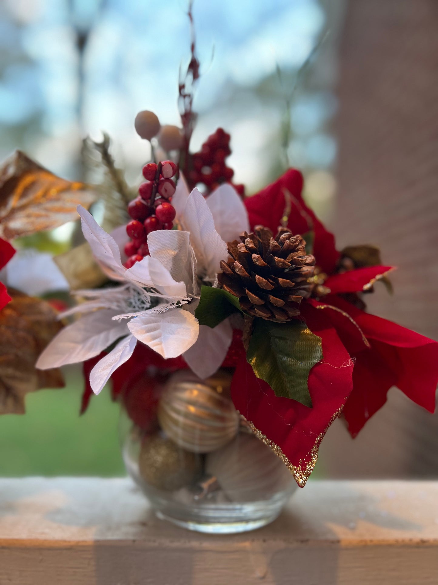 Christmas Floral Centerpiece