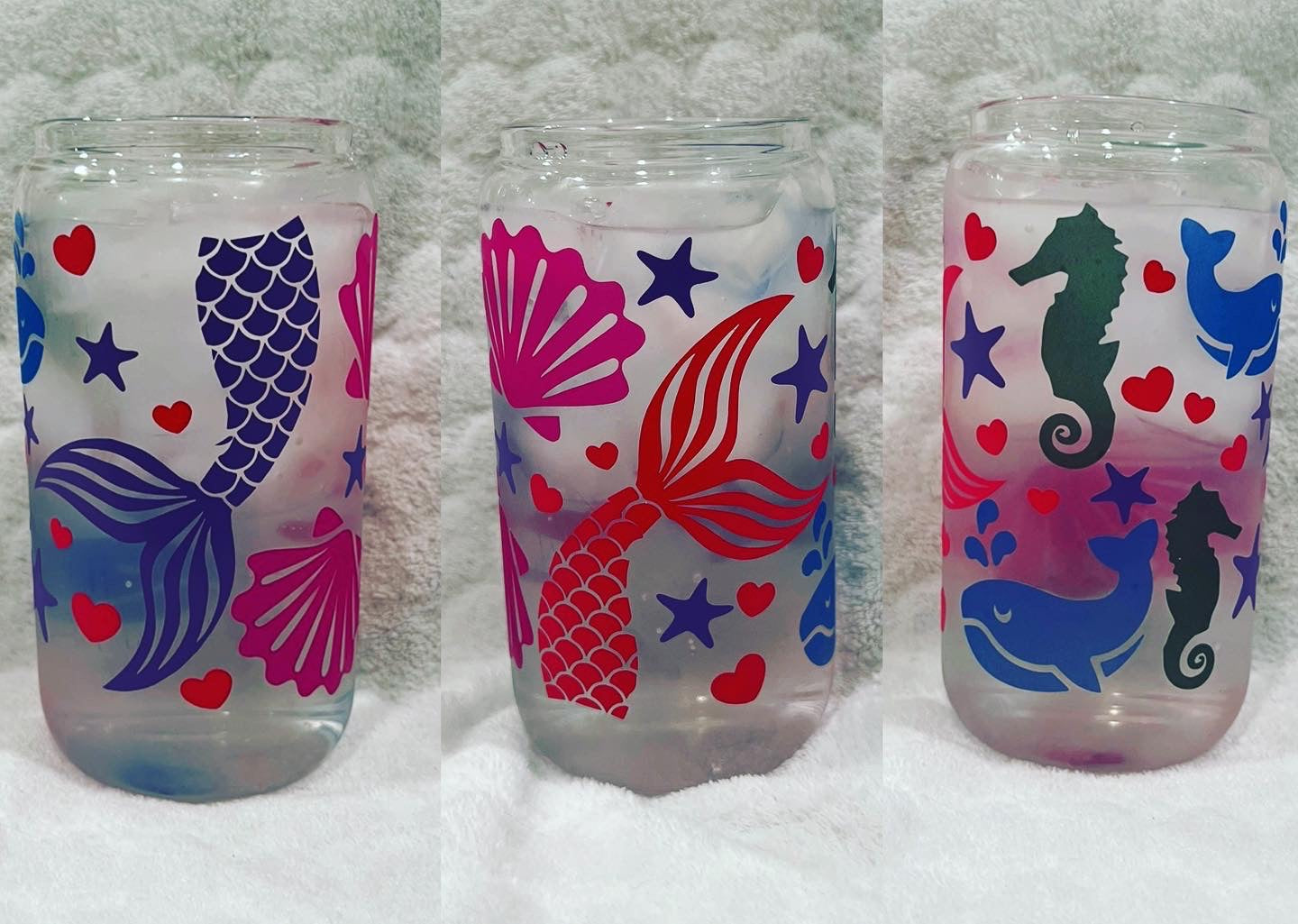Color Changing Mermaid Can Glass